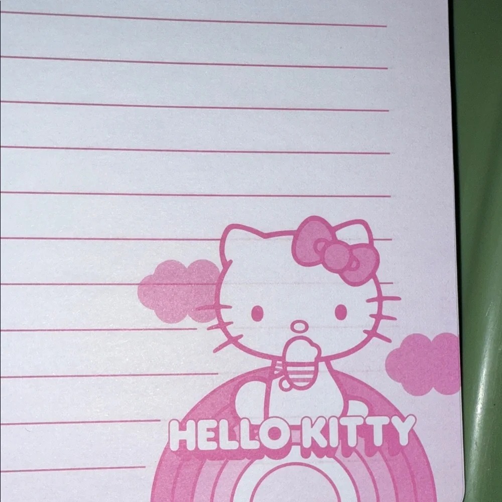Hello Kitty Pink “Jibbitz” type Notebook, Tab Journal and Pen & Highlighters Set